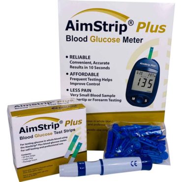 Kit AimStrip® Plus Blood Glucose Meter Starter Pack by Germaine Laboratories  ID 37355